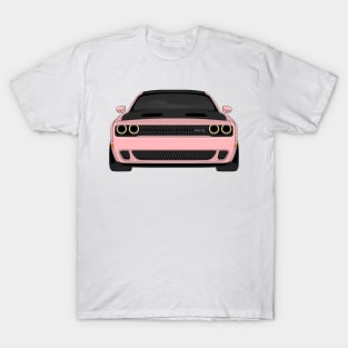 DODGE HELLCAT FRONT PINK T-Shirt